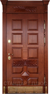 Стальная дверь Парадная дверь №57 с отделкой Массив дуба