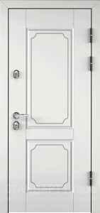 Стальная дверь Белая дверь №19 с отделкой МДФ ПВХ